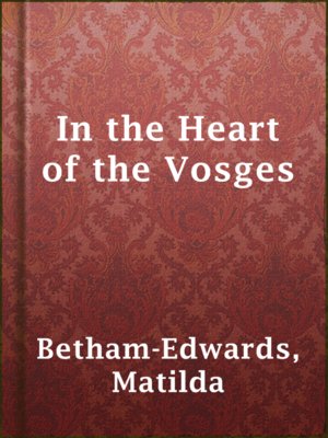 cover image of In the Heart of the Vosges